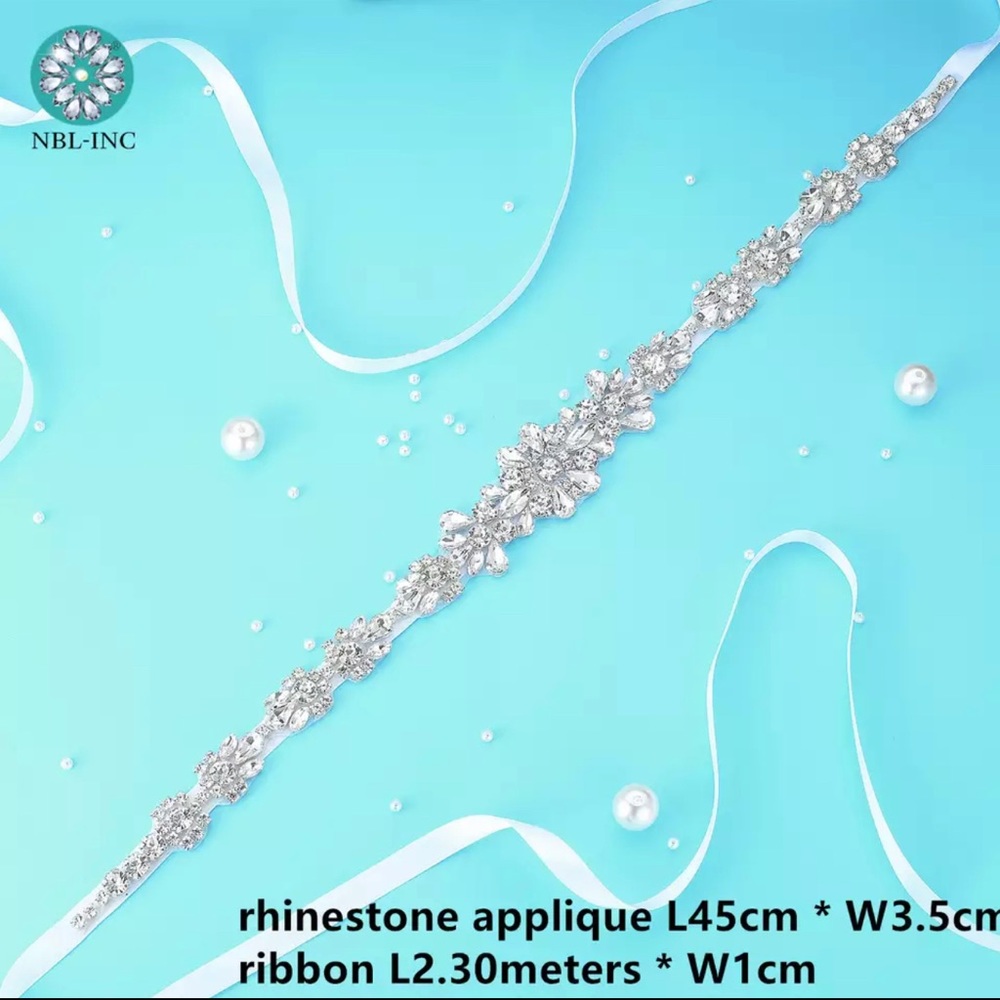 New- Rhinestones Bridal - diamond wedding dress belt